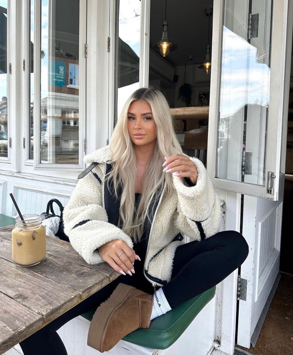 Aspen - Shearling Biker Jacket