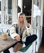 Aspen - Shearling Biker Jacket