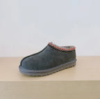 Lou - Suede Fur Slipper - Grey