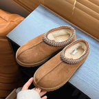 Lou - Suede Fur Slipper