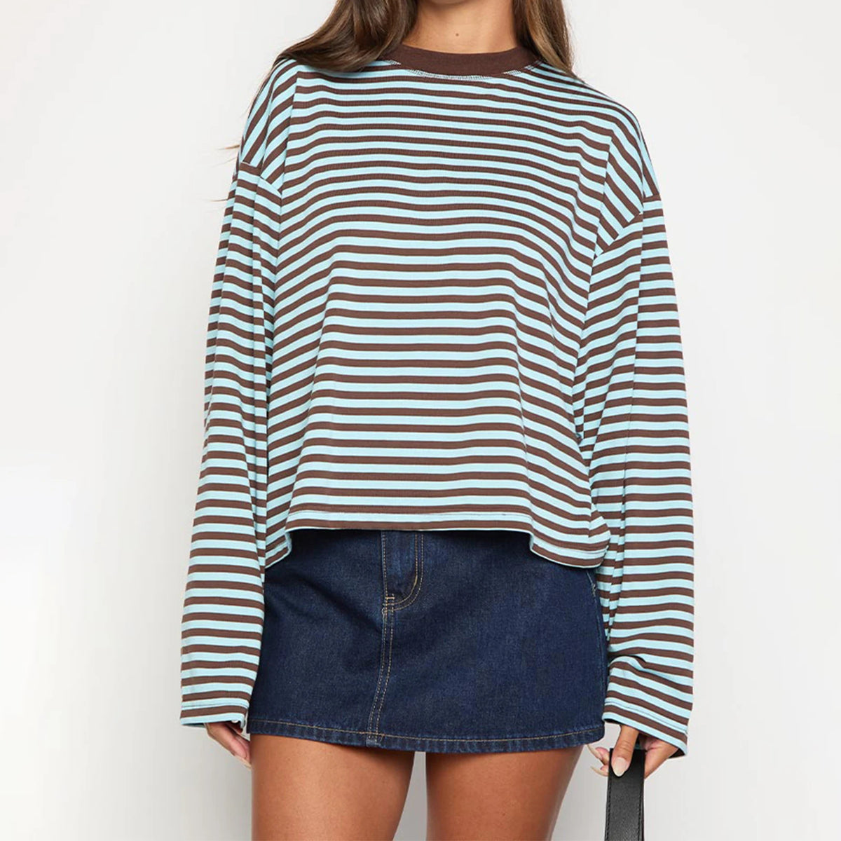 Romy - Striped Oversized Top