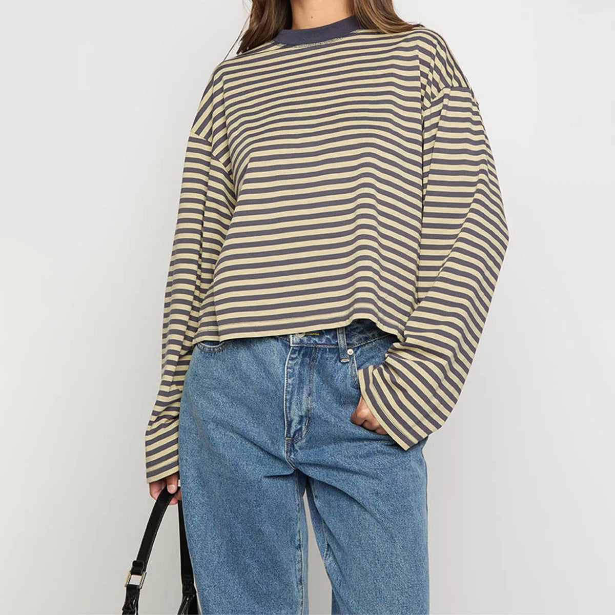 Romy - Striped Oversized Top