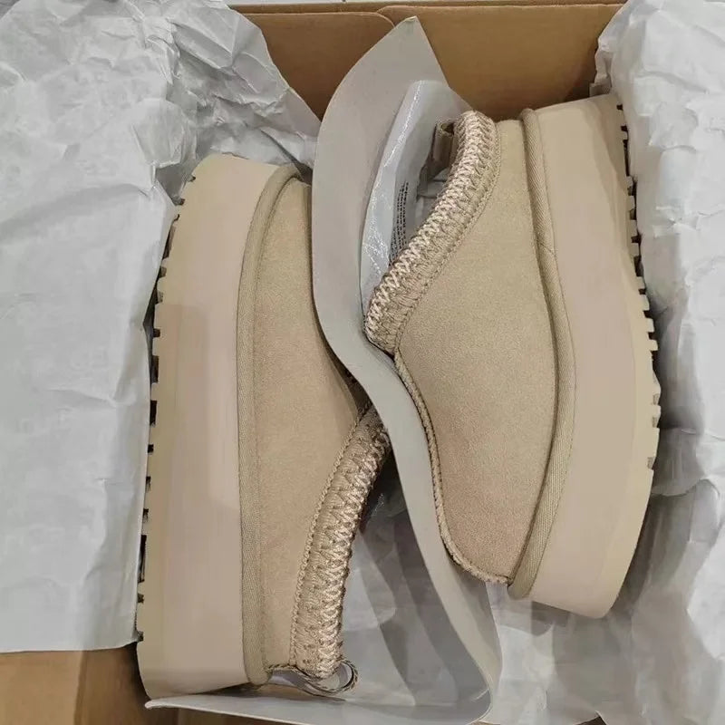 Sasha - Plush Mini Snow Boot - Beige